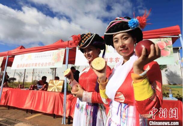 苹果为媒促振兴 四川盐源第四届苹果节开幕