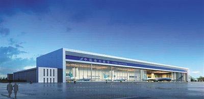 北京新机场亚洲最大机库封顶