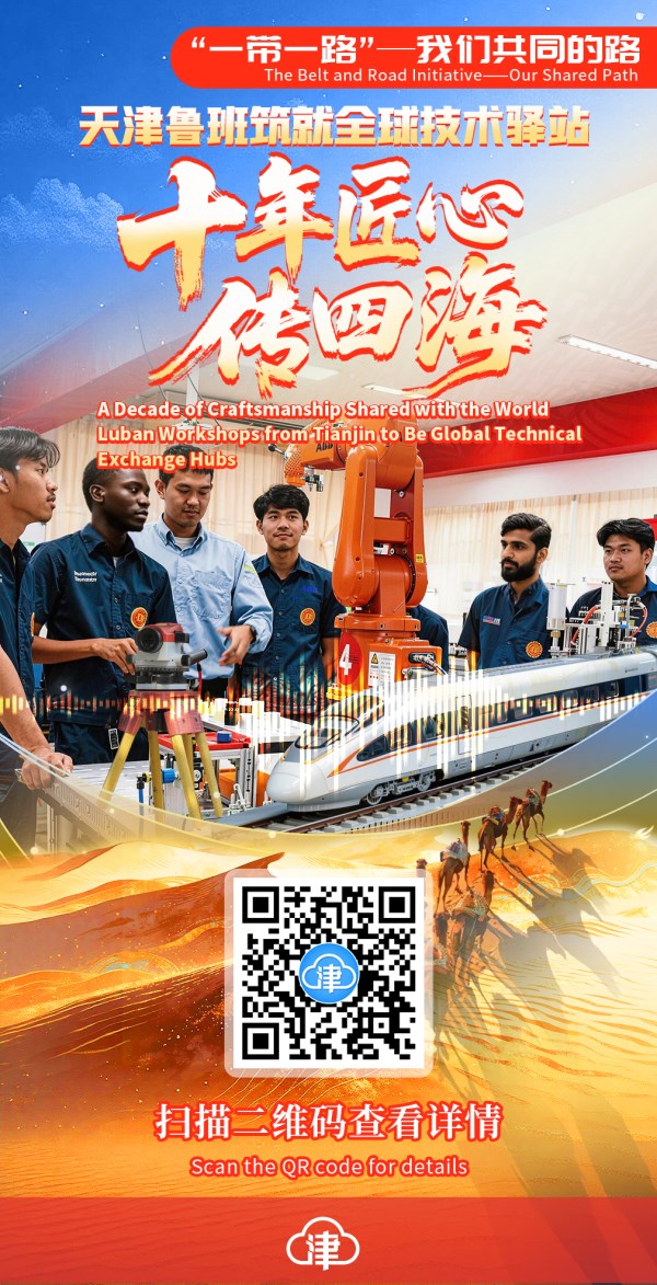 “一带一路”——我们共同的路 | 十年匠心传四海 天津鲁班筑就全球技术驿站 The Belt and Road Initiative——Our Shared Path | A Decade of Craftsmanship Shared with the World Luban Workshops from Tianjin to Be Global Technical Exchange Hubs